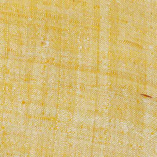 Plain Yellow Pure Matka 110 GSM Handwoven Fabric