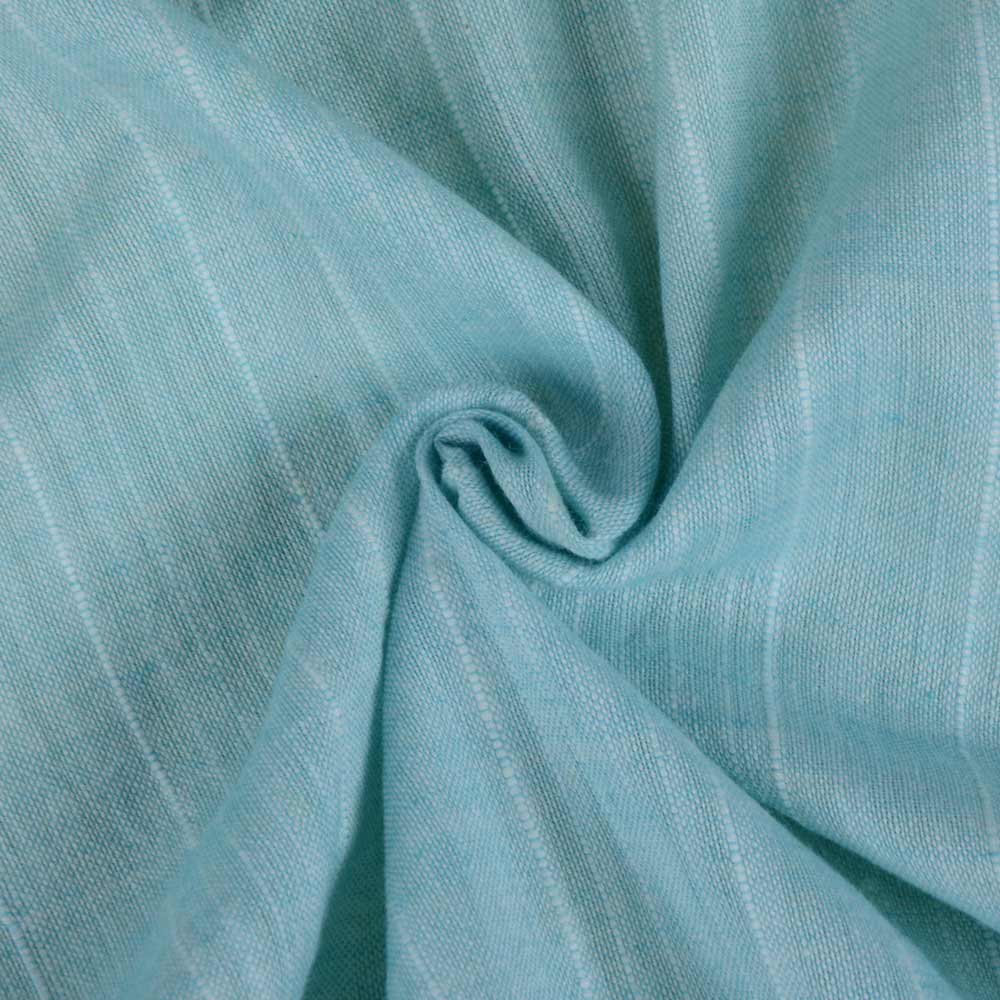 Stripe Sea Blue Pure Cotton 80 GSM Handwoven Fabric