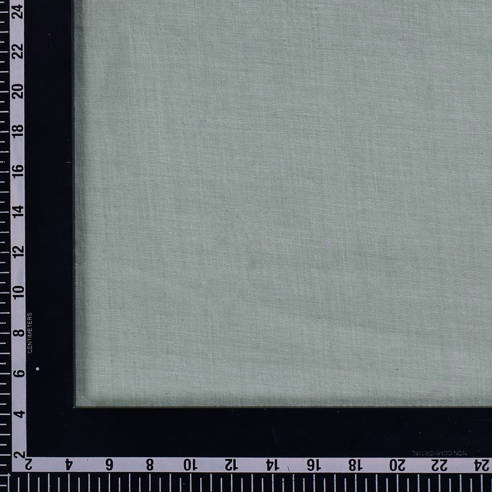 CHAMBRAY LIGHT GREEN KHADI COTTON 62 GSM HANDWOVEN FABRIC