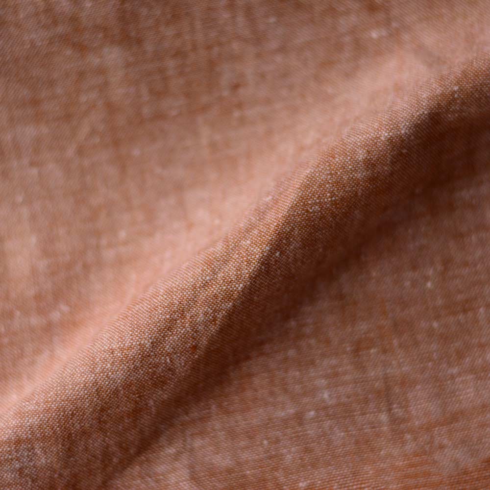 Chambray Brown Khadi Cotton 105 GSM Handwoven Fabric 09