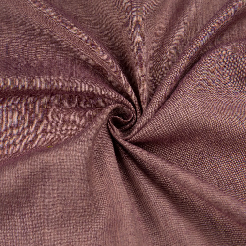Cross Colour Brown Pure Cotton 92 GSM Handwoven Fabric Ak14