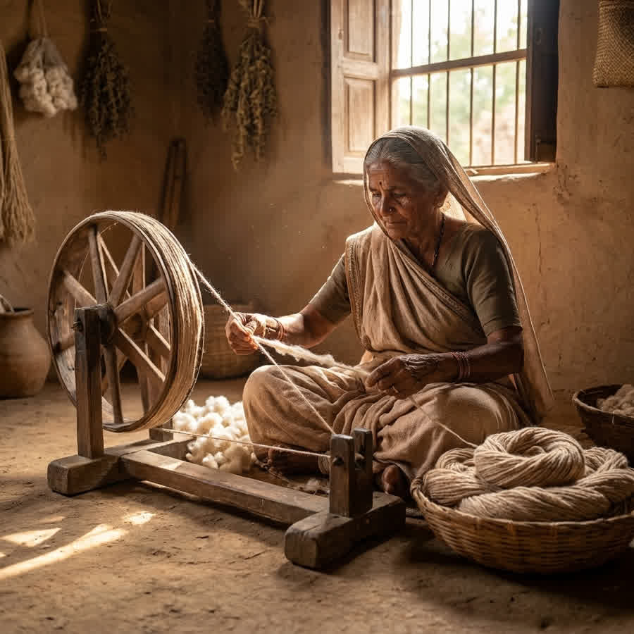 Material Science of Hand-Spun Yarn: Why Khadi Denim Breathes Better — Anuprerna handloom