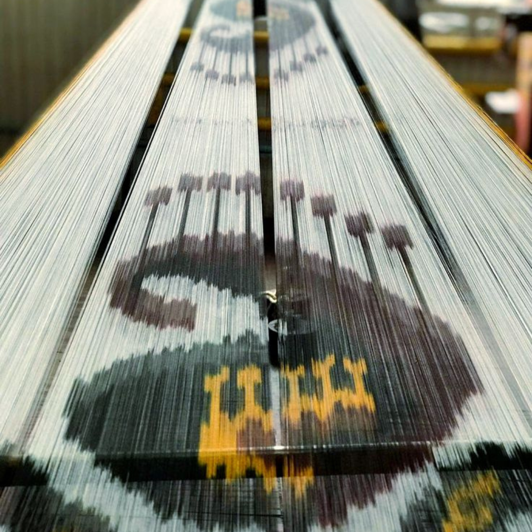 Once the dyeing is complete, the yarns are ready for weaving
