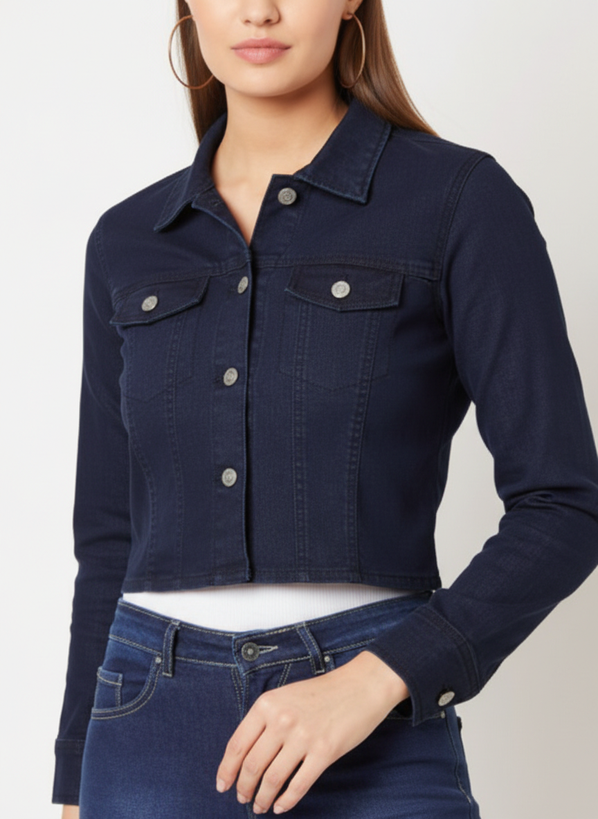 Cropped Basic Jacket