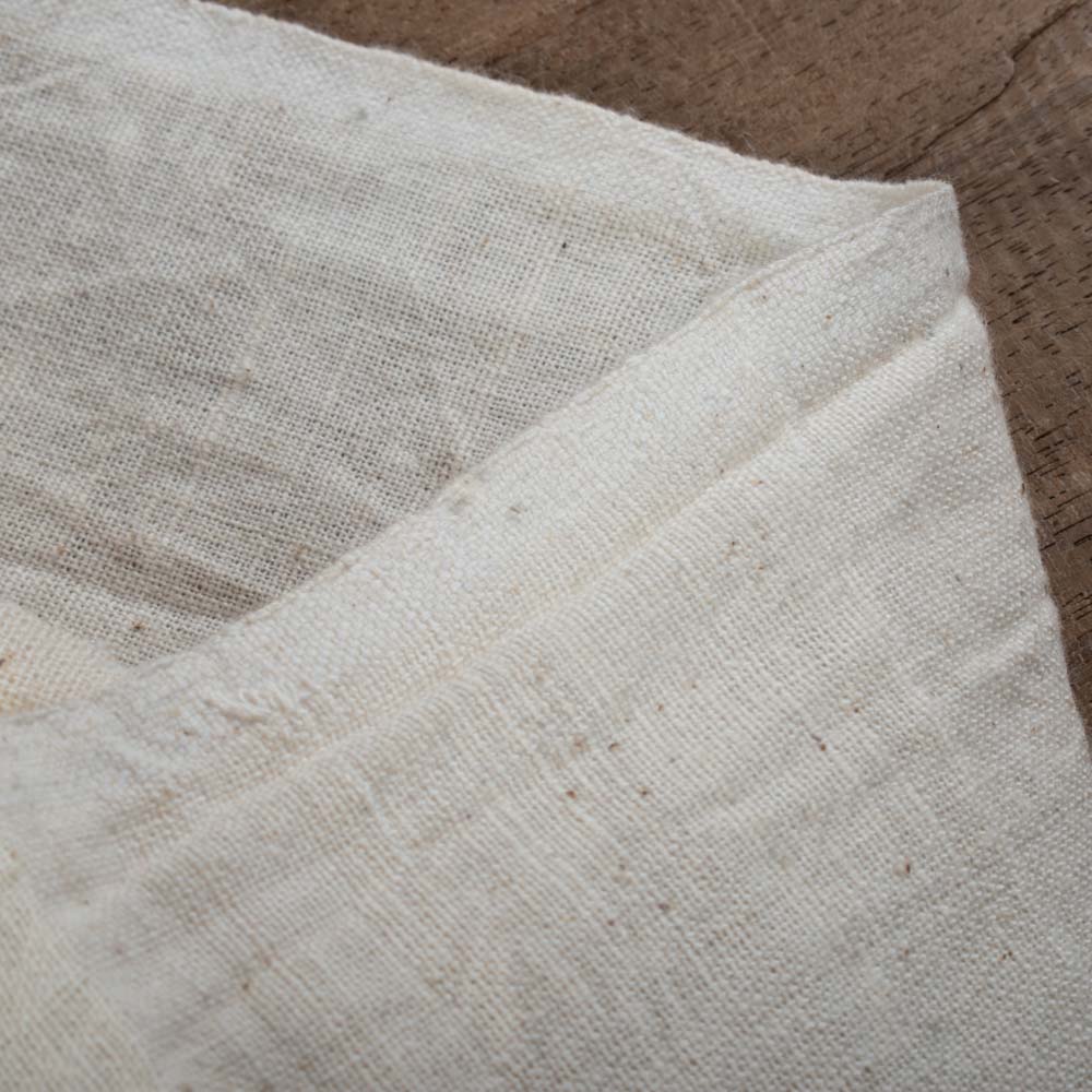 Organic Pure Khadi Kala Cotton 160 GSM Handwoven Fabric