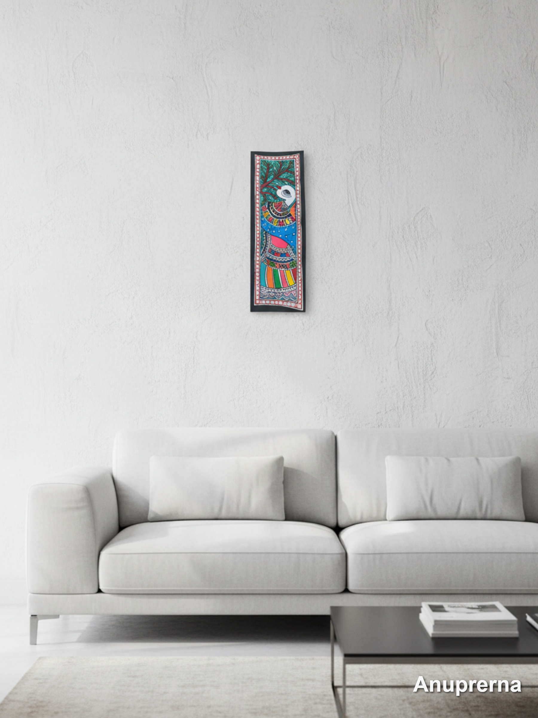 Beautiful Bird Madhubani Wall Art Decor
