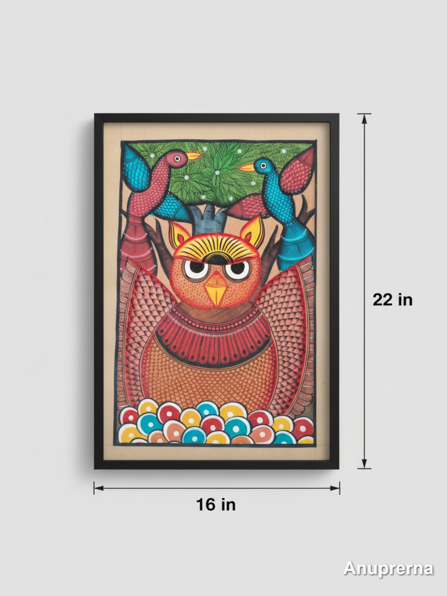 Birds in the Forest Pattachitra Wall Art Decor