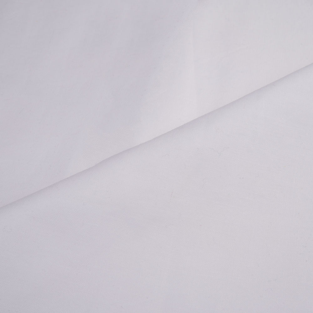 Plain White Pure Cotton 190 GSM Fabric - Bleached, Dyeable & 36 Inch Width