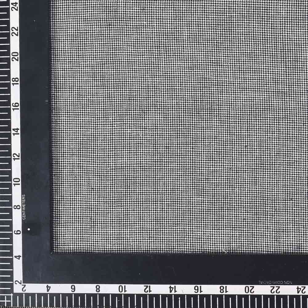 CHECK BLACK PURE COTTON 110 GSM HANDWOVEN FABRIC
