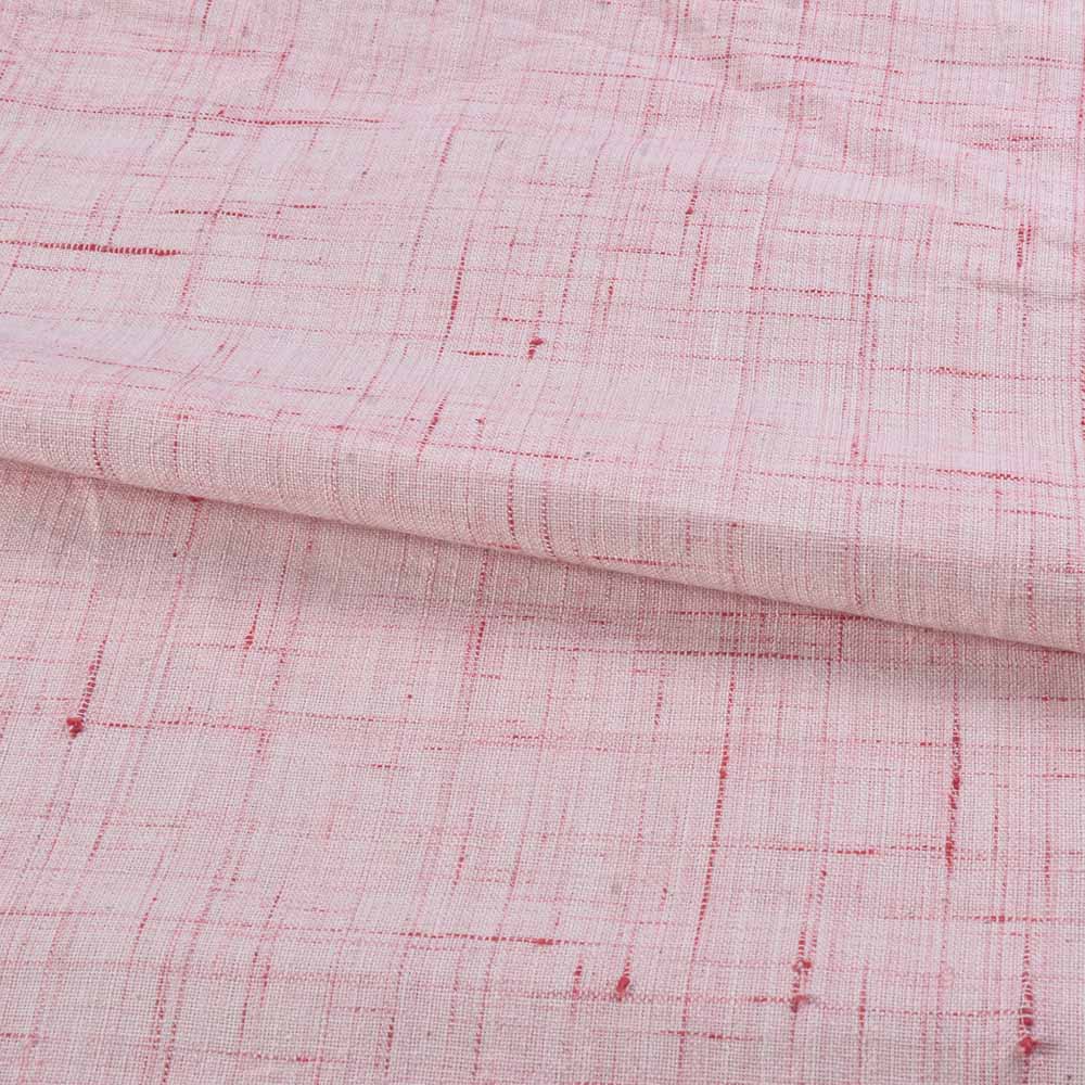 FUTKI PINK PURE COTTON 108 GSM HANDWOVEN FABRIC
