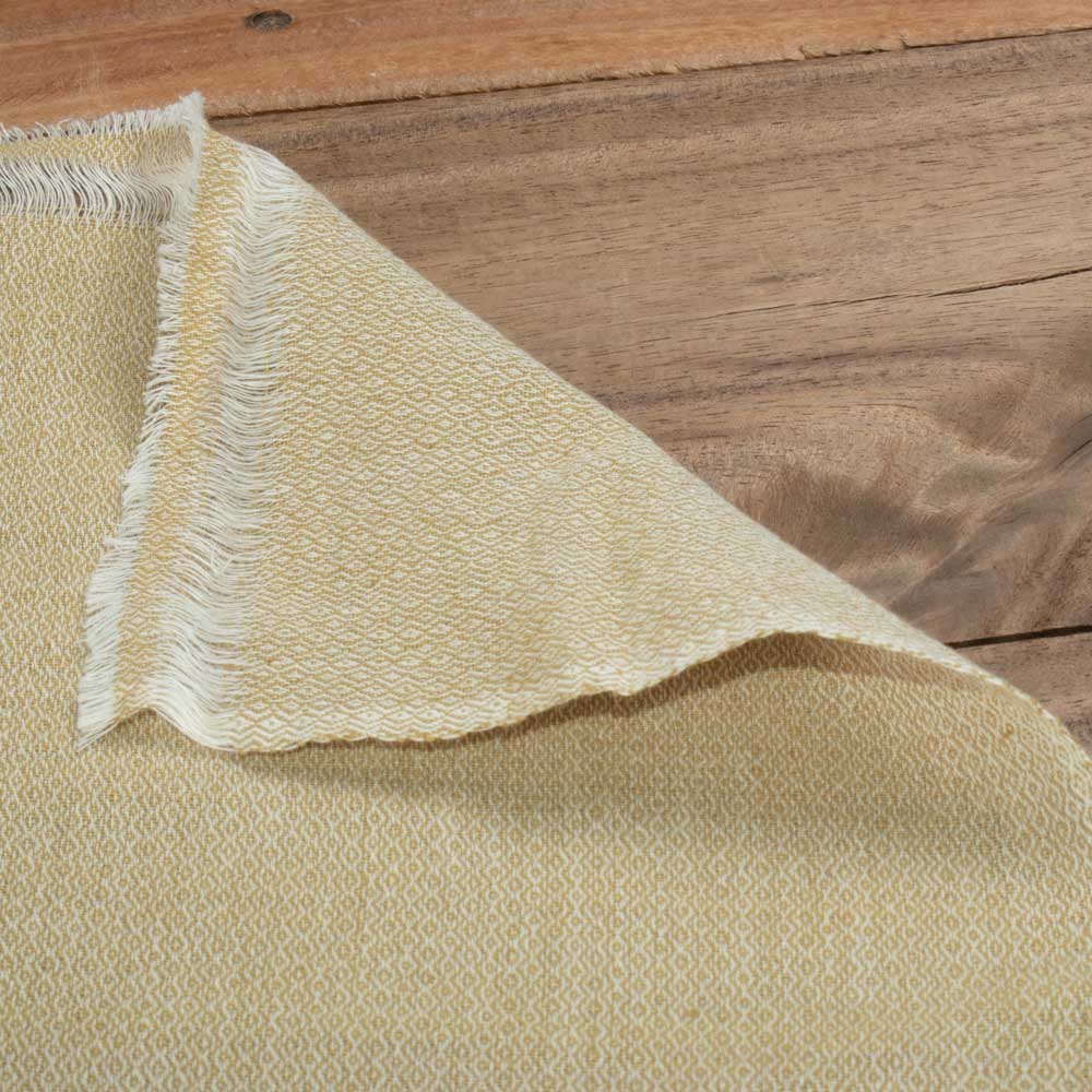 Pista Green Diamond Twill Cotton Khadi 120 GSM Handwoven Fabric