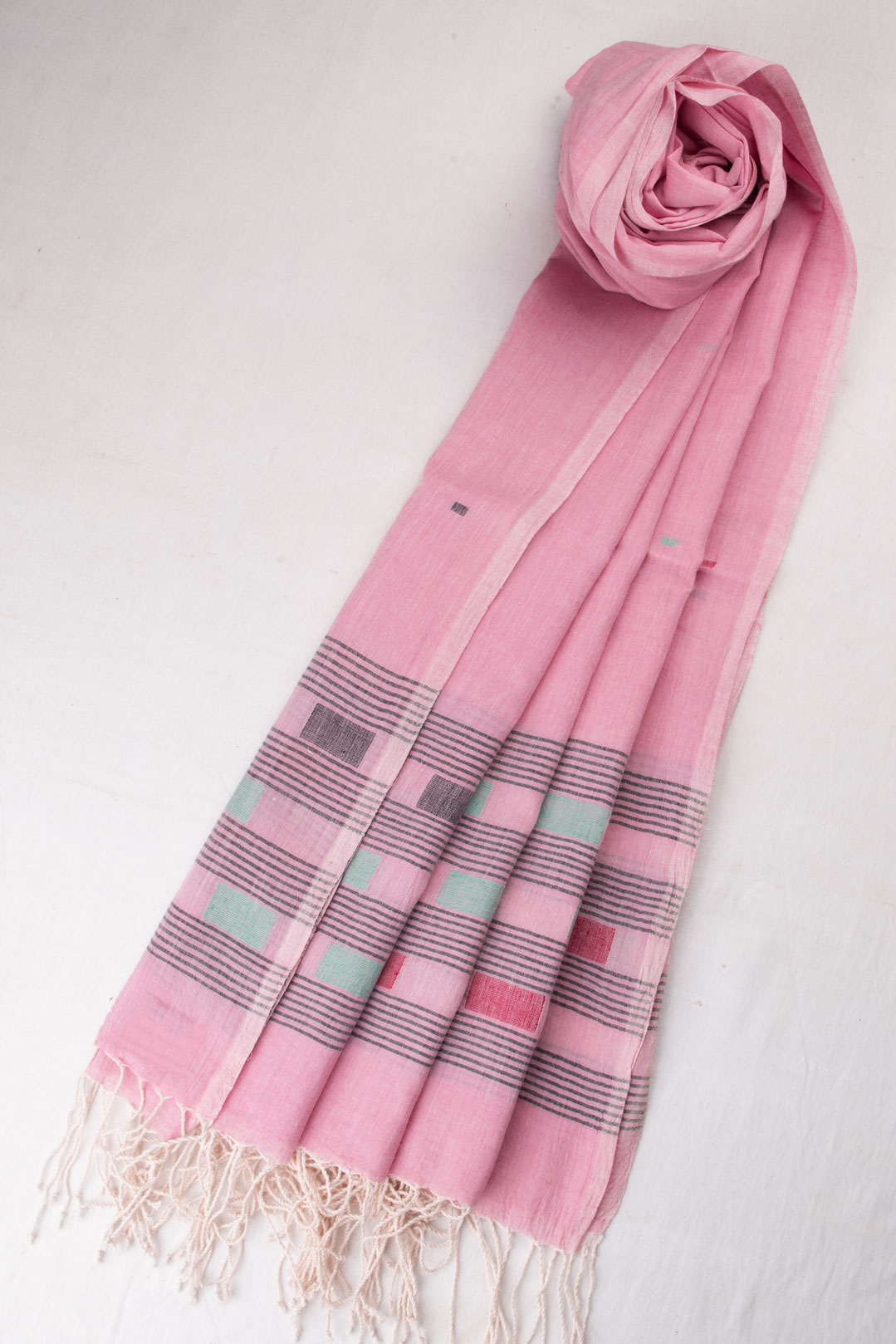 HANDWOVEN PINK SCARF