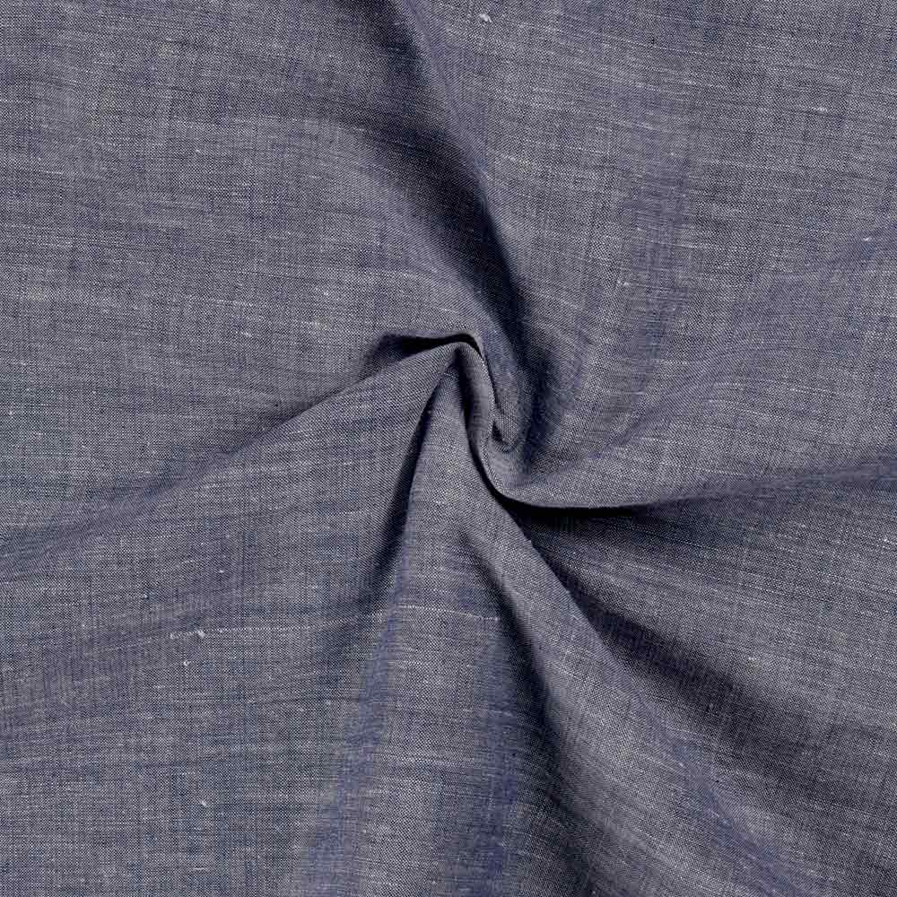 Plain Grey Khadi Cotton 62 GSM Handwoven Fabric