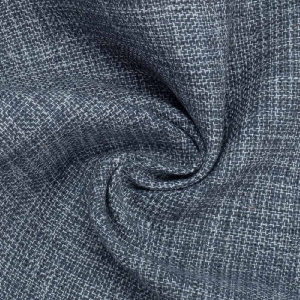 Chambray Bluish Grey Pure Cotton 125 GSM Handwoven Fabric