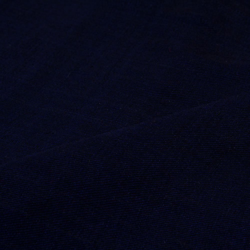 DENIM TWILL NAVY PURE COTTON 130 GSM HANDWOVEN FABRIC