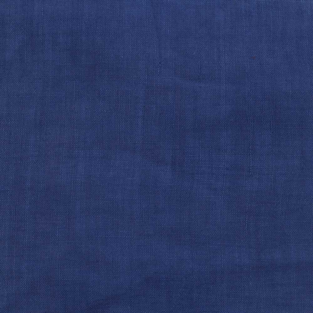 SOLID BLUE KHADI 120 GSM FABRIC - HANDSPUN & HANDWOVEN