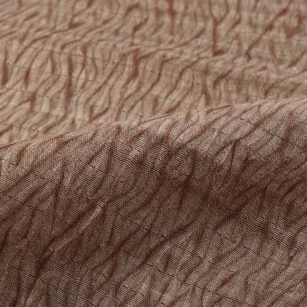 Abstract Taupe Shibori Cotton Silk Handwoven 45 GSM Fabric