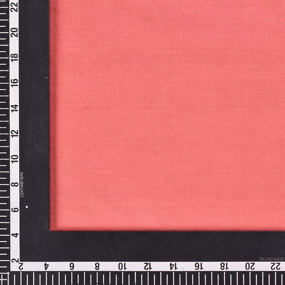 PLAIN PINK PURE KHADI 118 GSM HANDWOVEN FABRIC