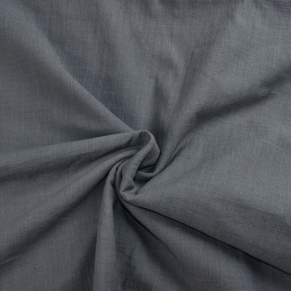 Slub Dark Grey Khadi Fabric - 107 GSM Handspun & Handwoven