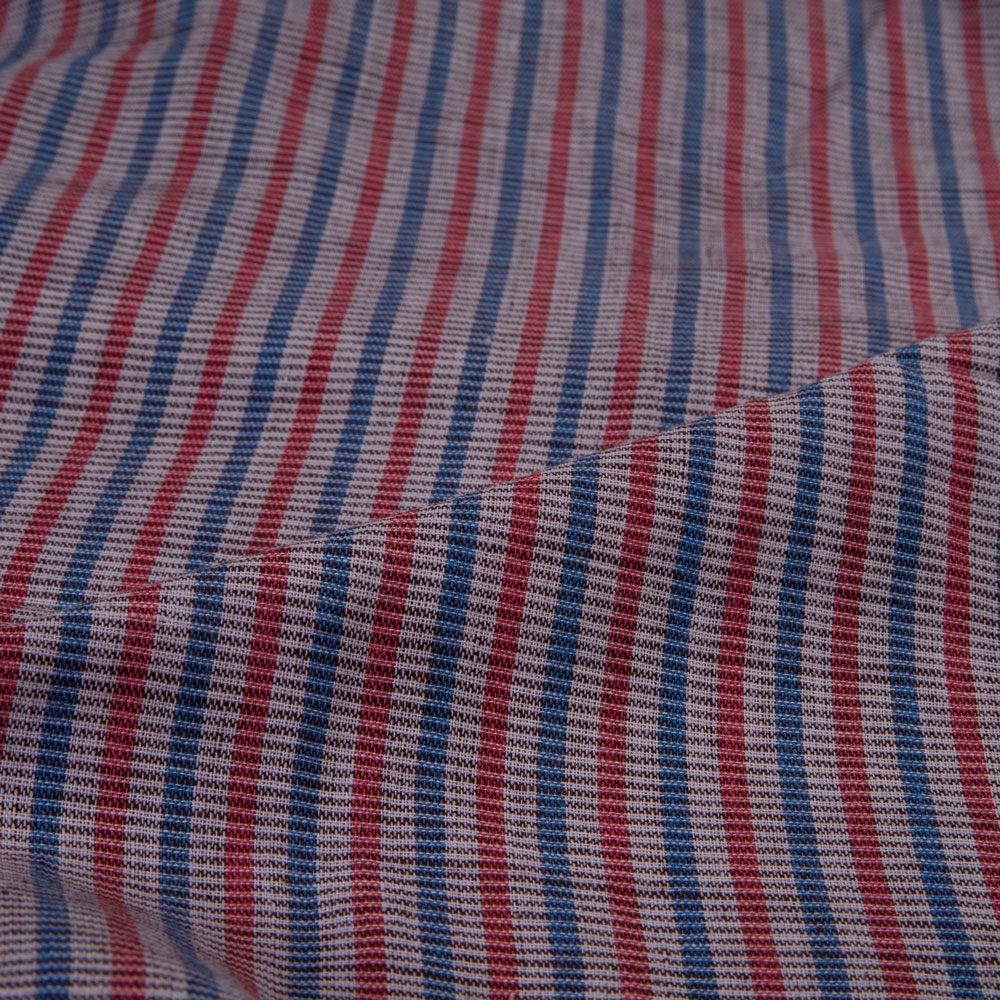 CHECK MULTICOLOUR PURE COTTON 94 GSM HANDWOVEN FABRIC 299