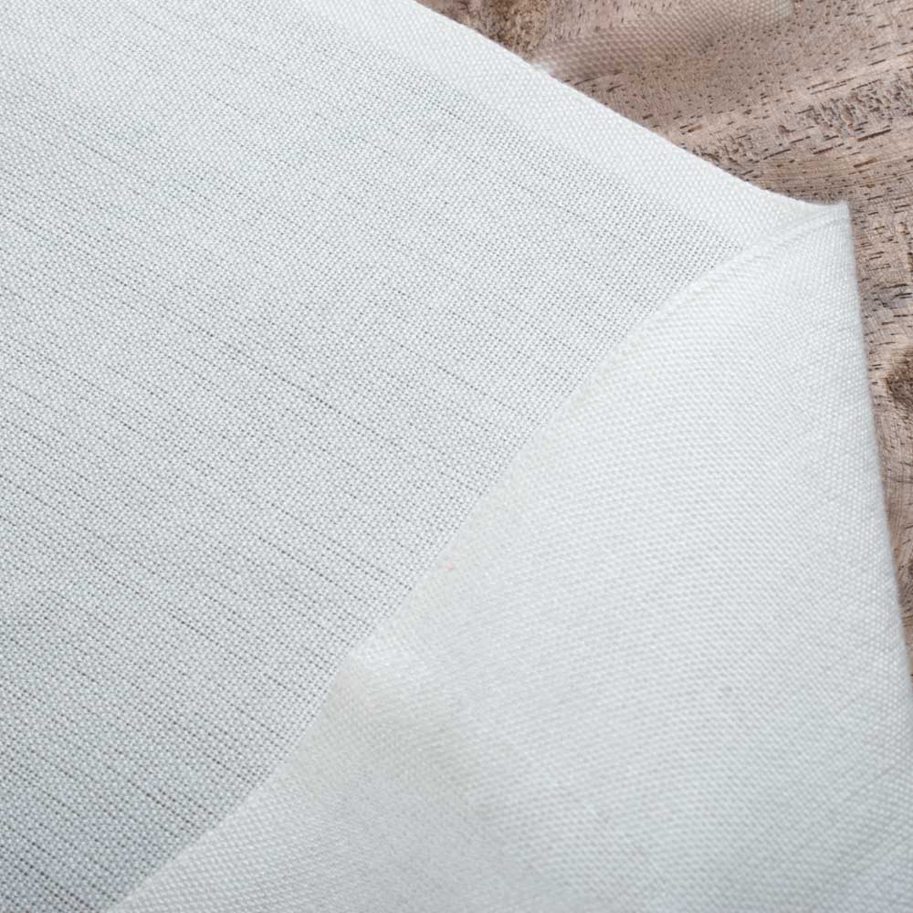 Plain White Pure Bamboo 130 GSM Handwoven Fabric