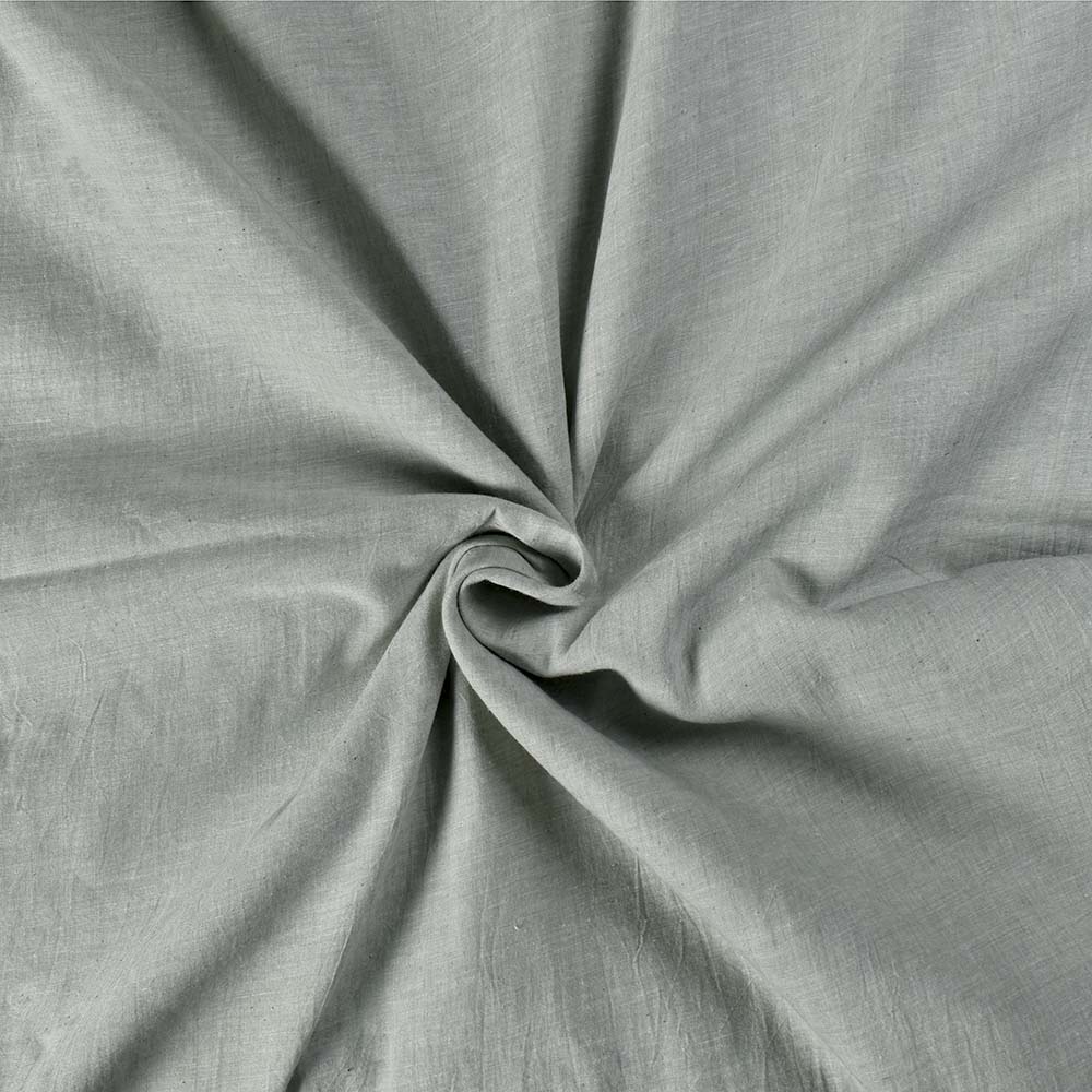 Plain Grey Khadi Cotton 70 GSM Handwoven Fabric