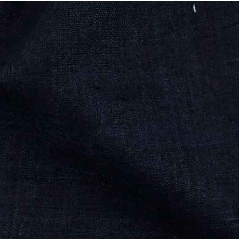 PLAIN BLACK PURE MATKA 110 GSM HANDWOVEN FABRIC