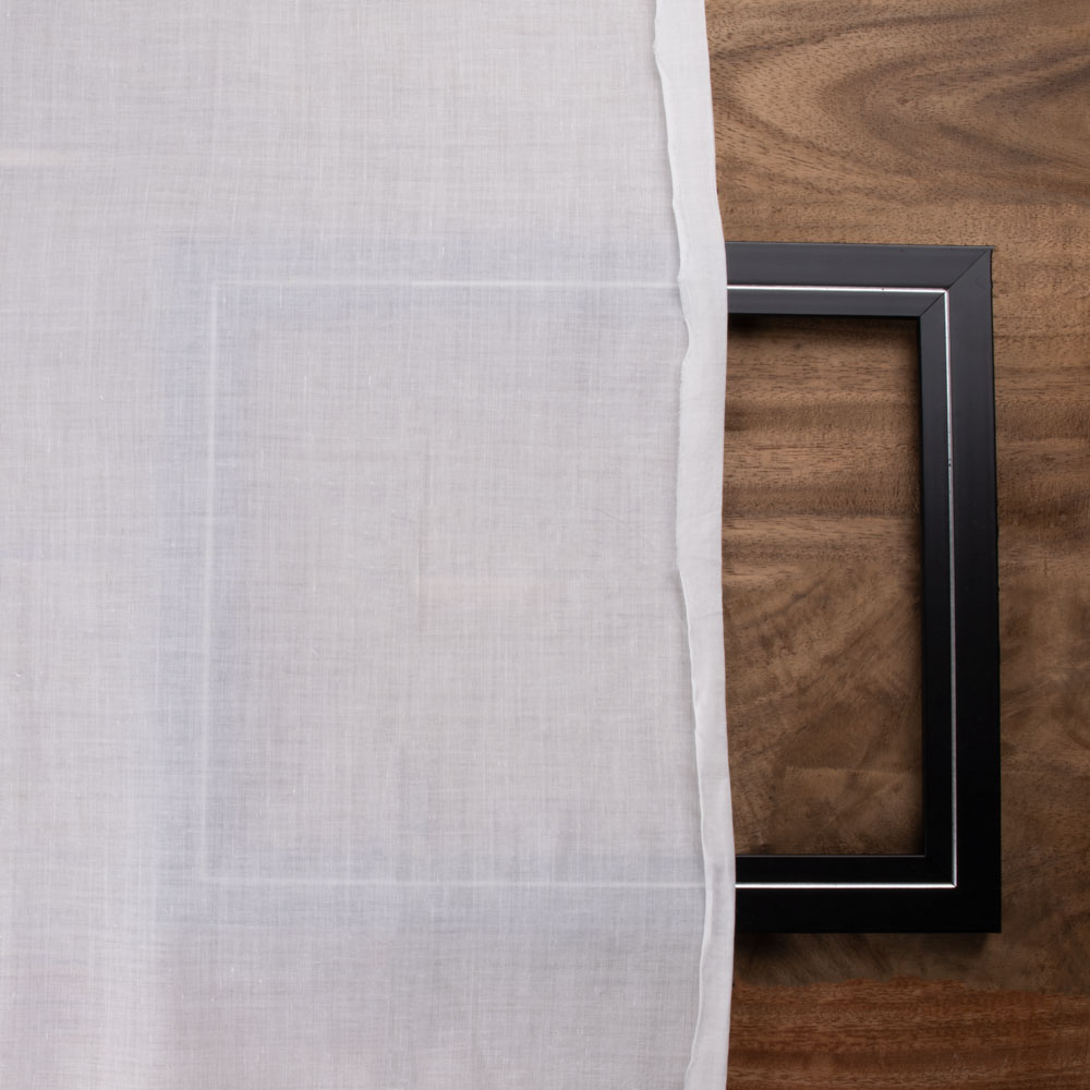 WHITE KHADI COTTON 64 GSM FABRIC - BLEACHED WHITE & DYEABLE