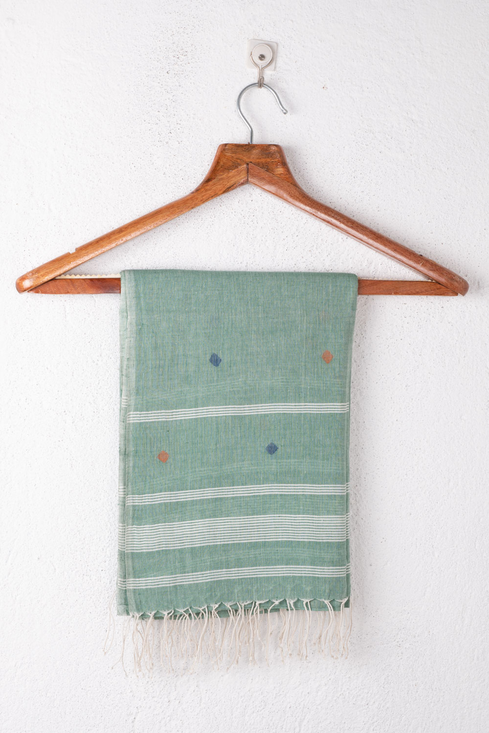 Handwoven Green Scarf