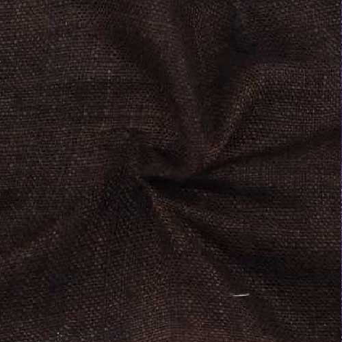 Plain Dark Brown Pure Matka 110 GSM Handwoven Fabric