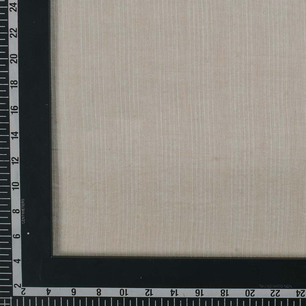STRIPE CREAM PURE COTTON 80 GSM HANDWOVEN FABRIC W28