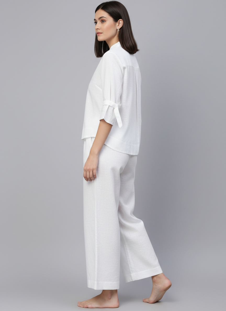 Flared Pants & Shirt Co-ord Set
