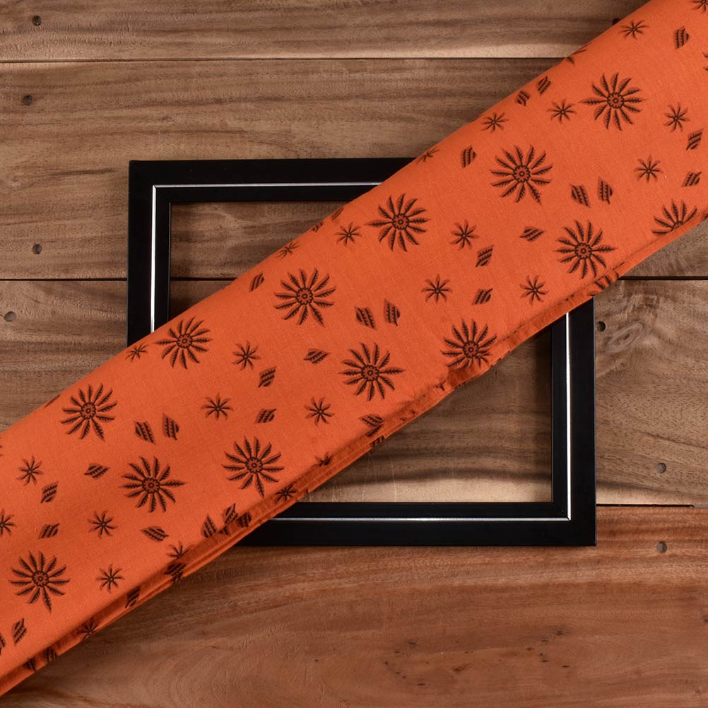 Cotton Block Print 125 GSM Fabric 