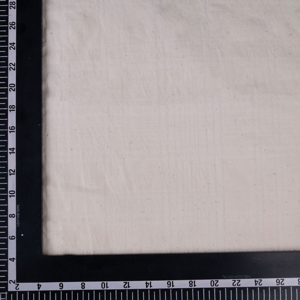 WHITE STRIPE COTTON 140 GSM FABRIC - BLEACHED WHITE & DYEABLE