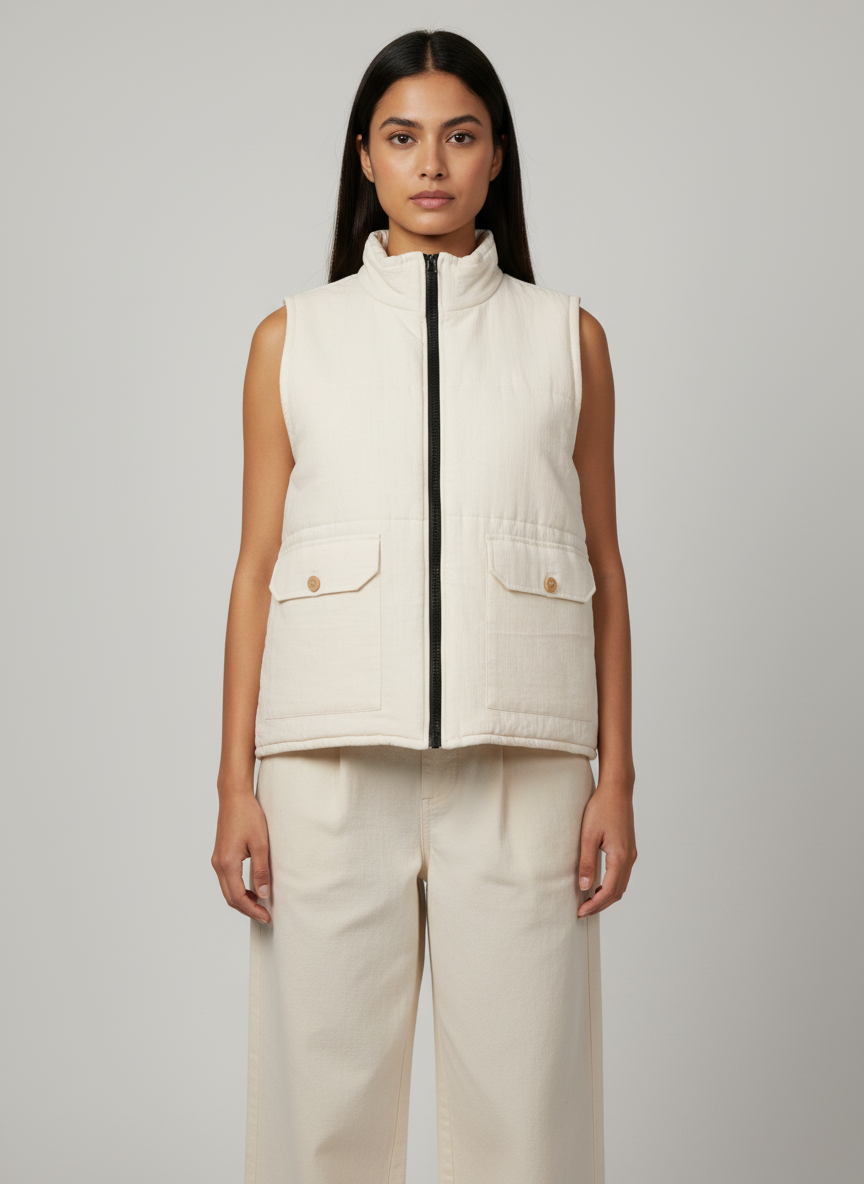 Sleeveless Puffer Vest 