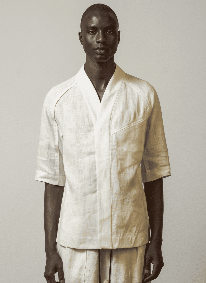 Layover Concealed Buttons Shirt