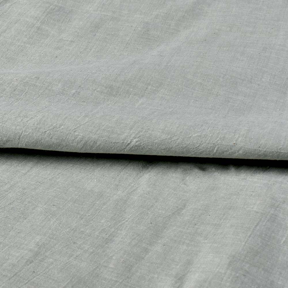 PLAIN GREY KHADI COTTON 70 GSM HANDWOVEN FABRIC