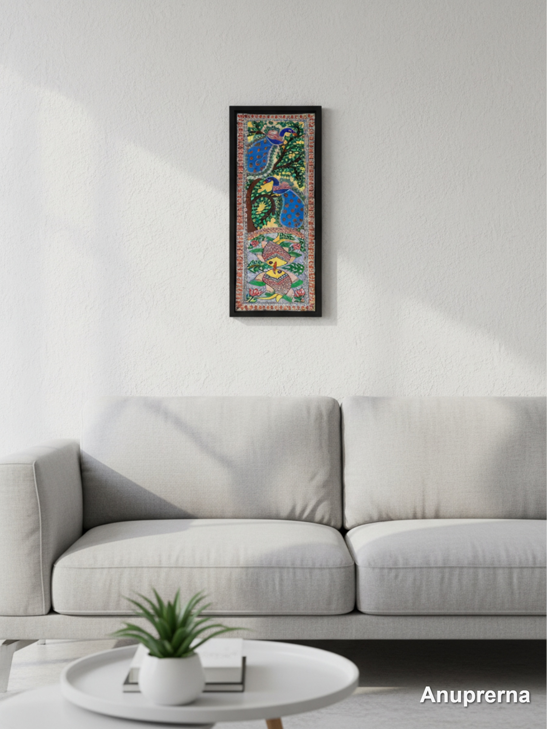 Under & Above the Sea Madhubani Wall Art Decor