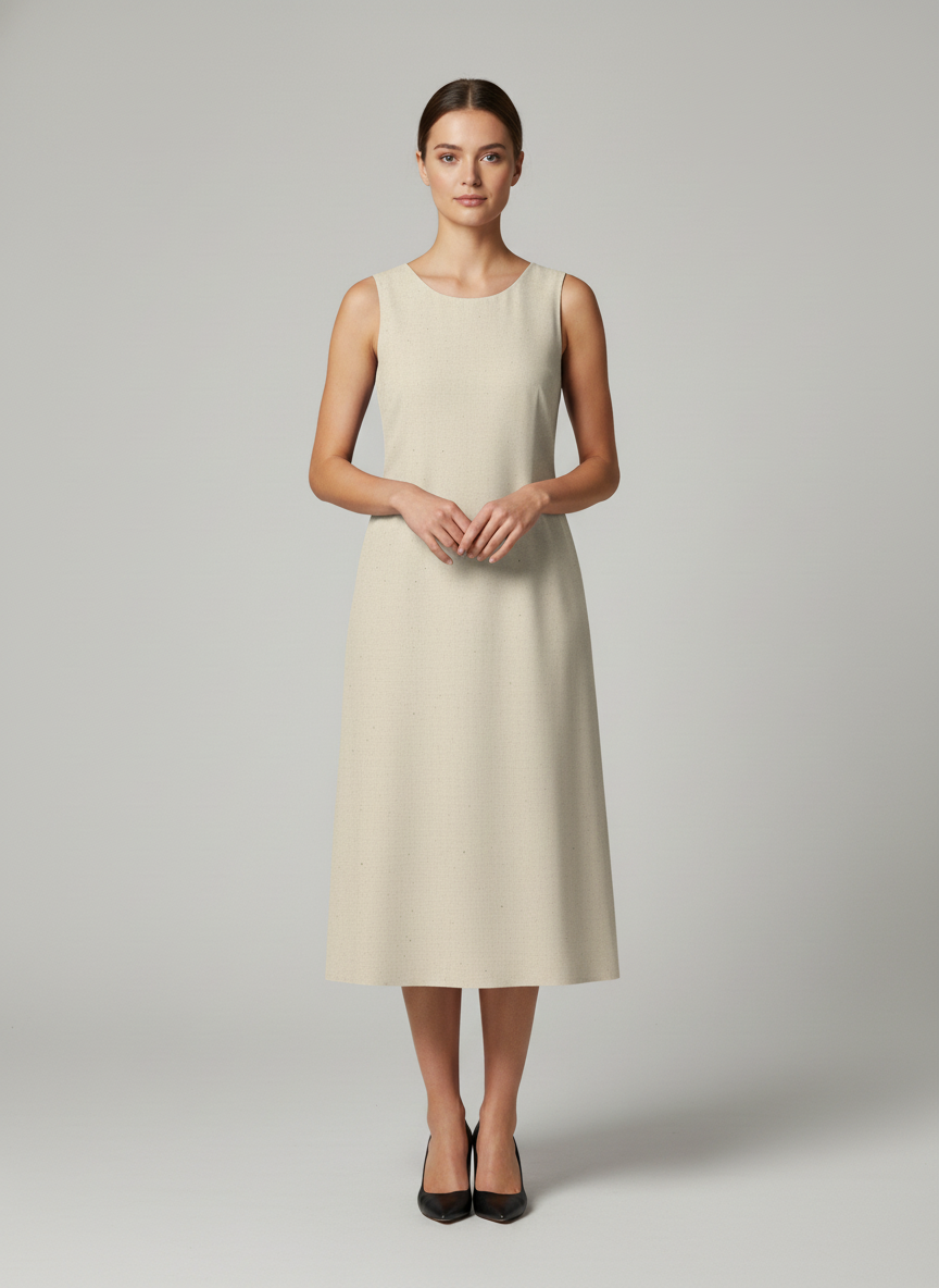 Fishtail Dress With Halter Neckline