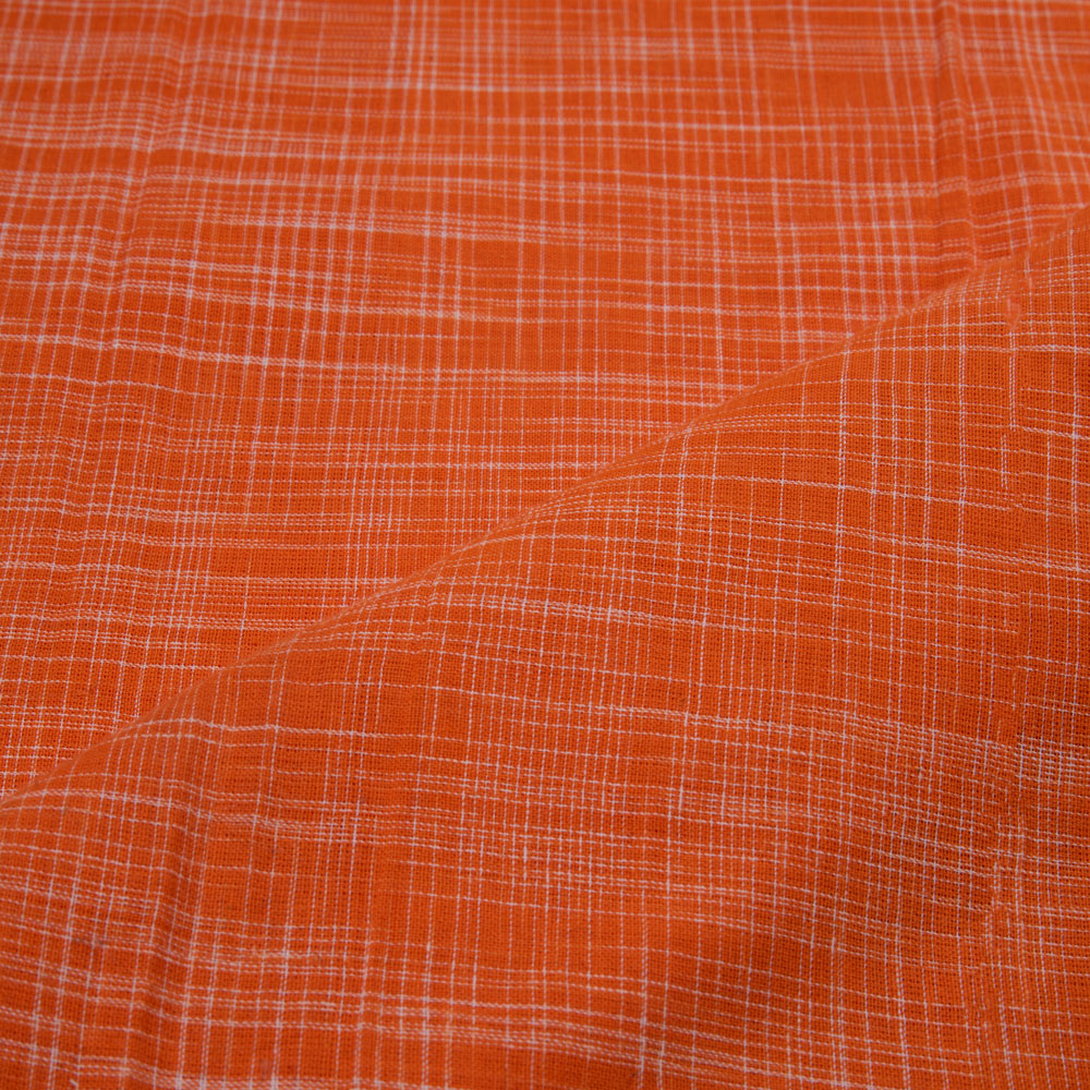 ORANGE YARN TIE-DYE 90 GSM PURE COTTON FABRIC