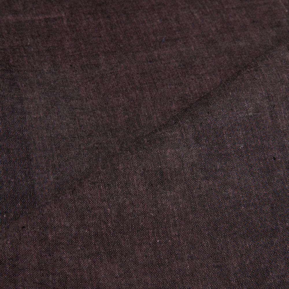 CROSS COLOUR PURPLE GREY PURE COTTON 98 GSM HANDWOVEN FABRIC