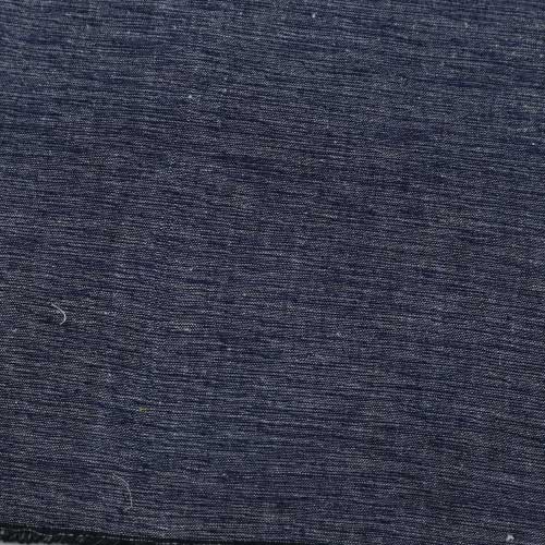 CHAMBRAY GREY BLACK KHADI COTTON 158 GSM HANDWOVEN FABRIC