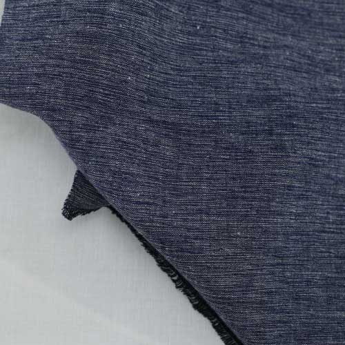 CHAMBRAY GREY BLACK KHADI COTTON 158 GSM HANDWOVEN FABRIC