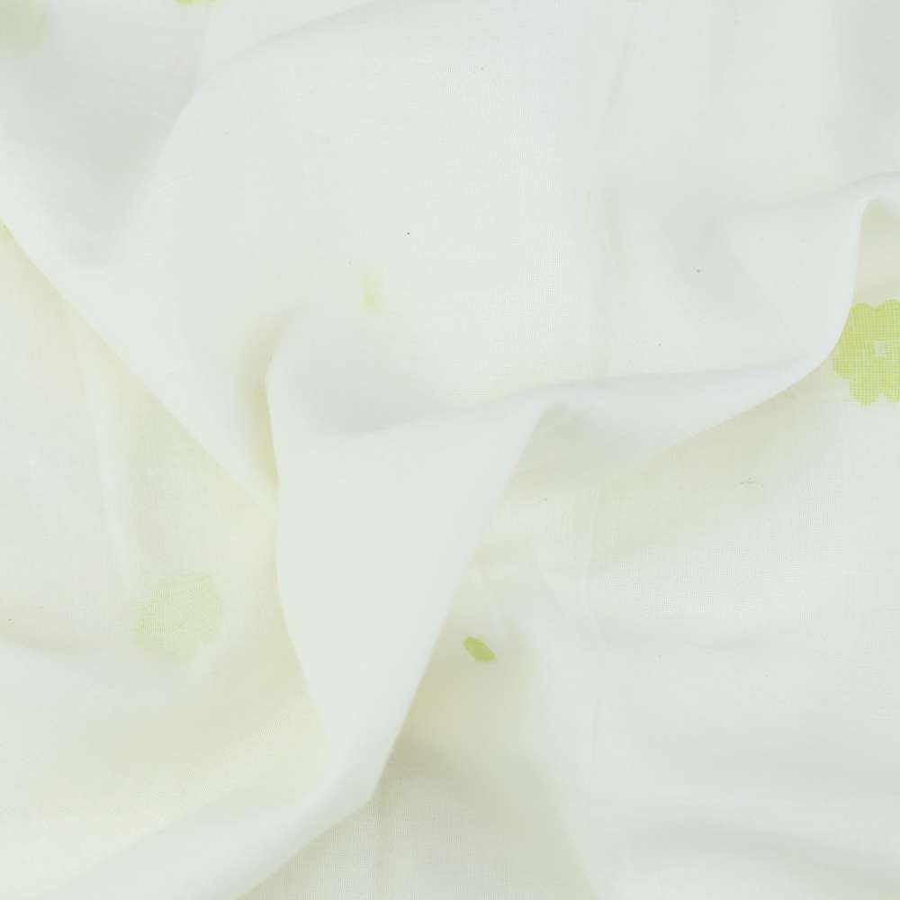 GEOMETRIC CREAM JAMDANI PURE COTTON 55 GSM FABRIC 123