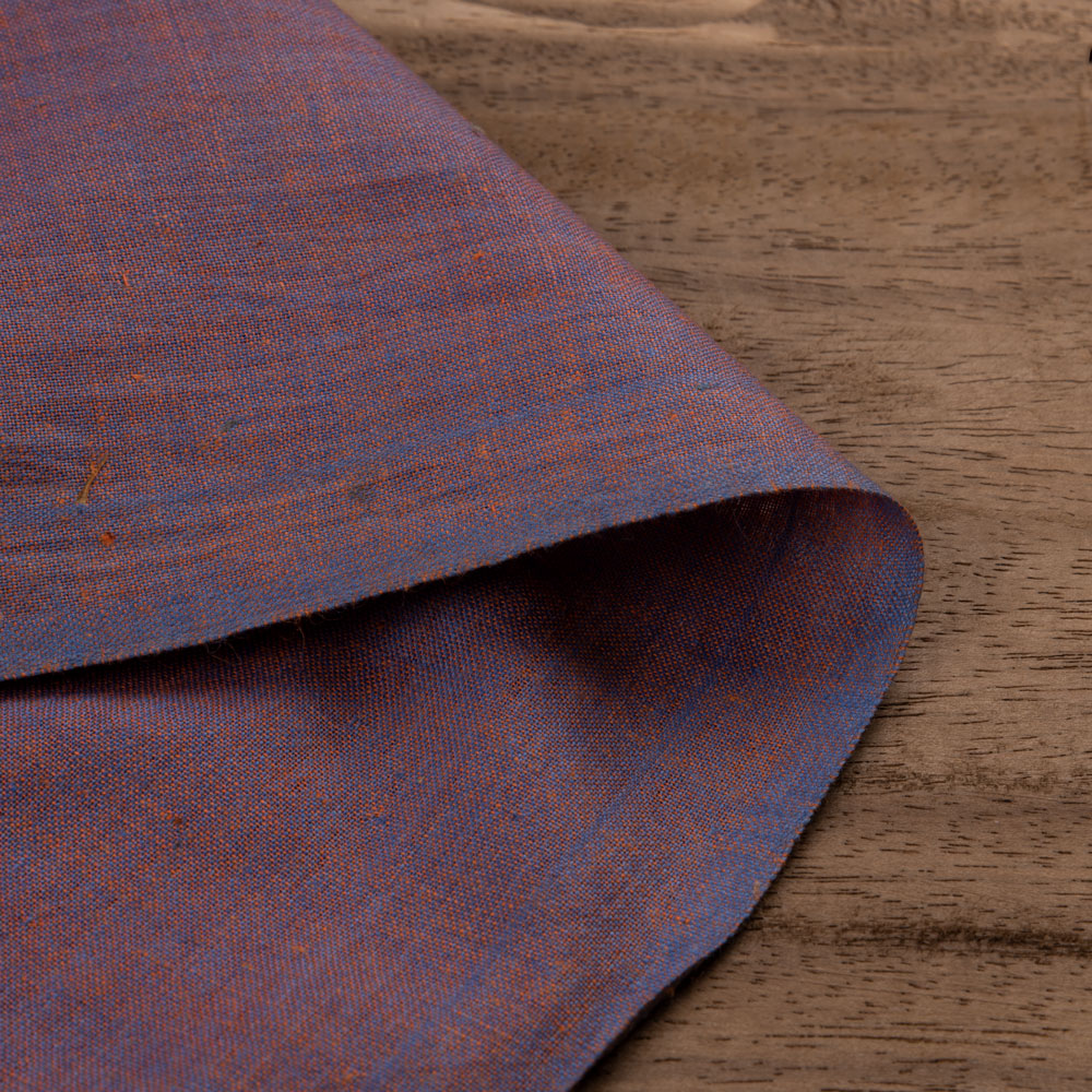 Cross Colour Purple Pure Cotton 92 GSM Handwoven Fabric