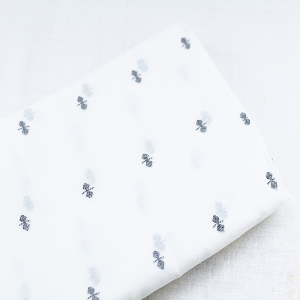 Geometric Cream Jamdani Pure Cotton 55 GSM Fabric 82