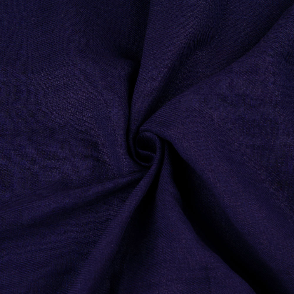 Denim Twill Navy Pure Cotton 124 GSM Handwoven Fabric