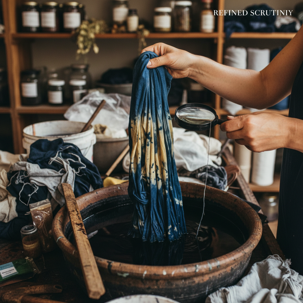 Fabric sourcing process highlighting sustainable textile evaluation for bamboo linen suppliers