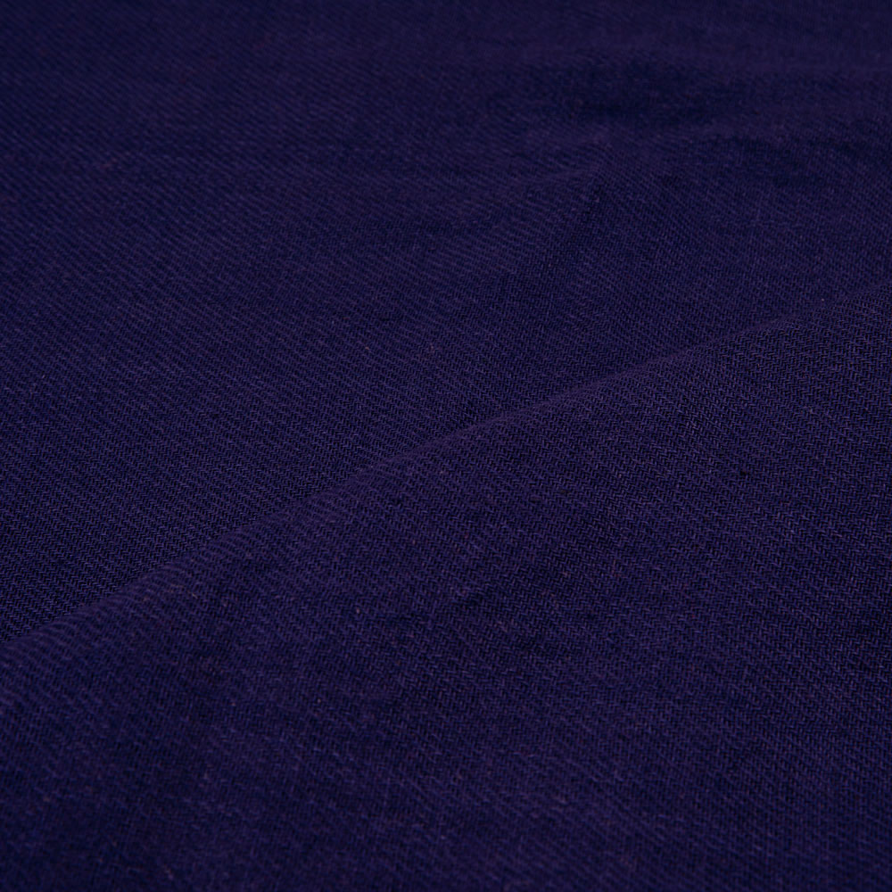 DENIM TWILL NAVY PURE COTTON 124 GSM HANDWOVEN FABRIC