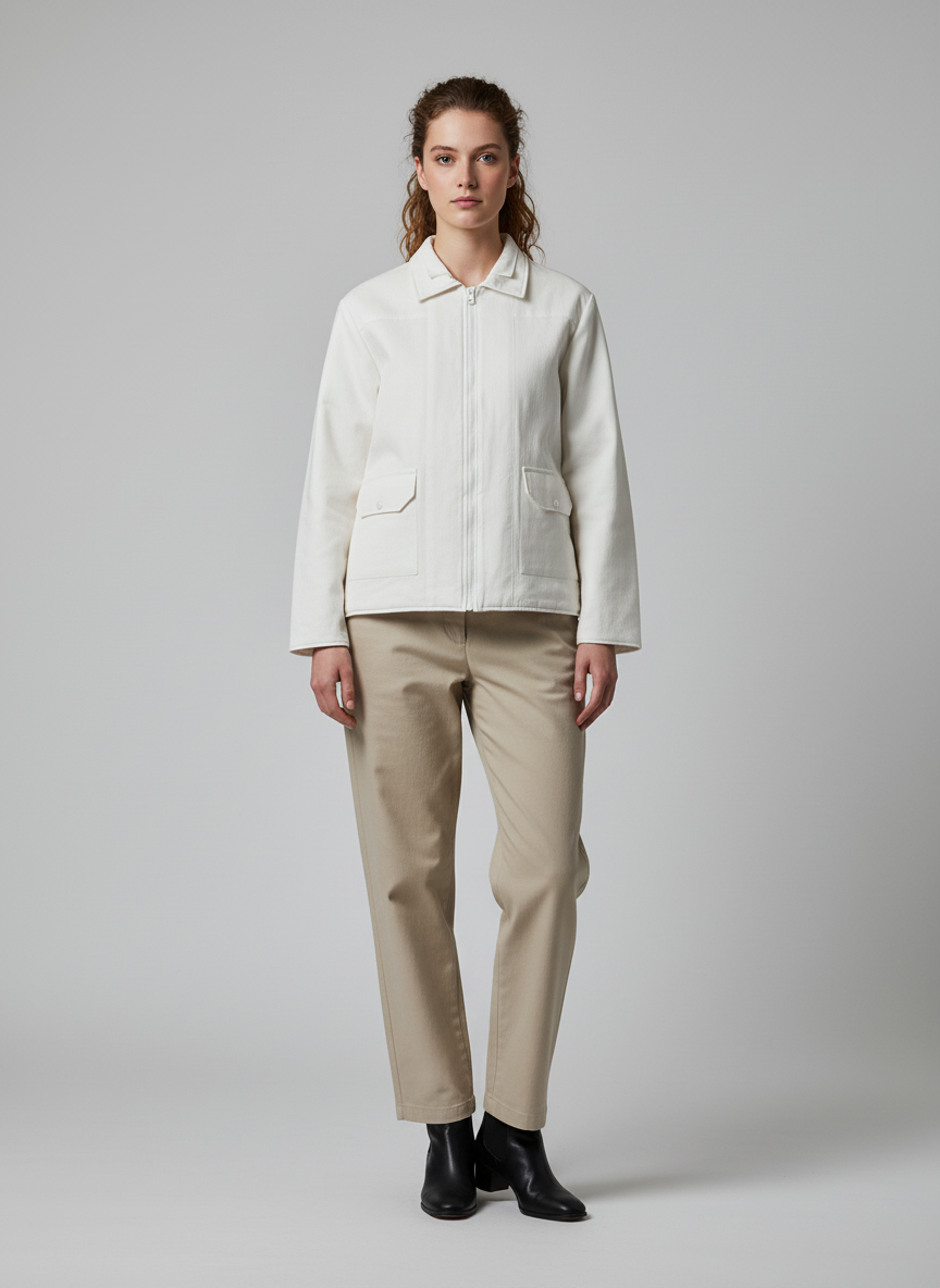 Tailored Shirt Collar Unisex Jacket